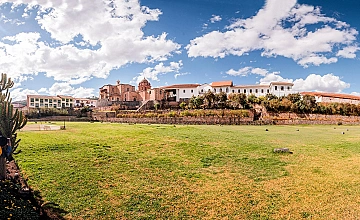 Qorikancha en Cusco: vista panoramica del Templo del Sol y alrededore